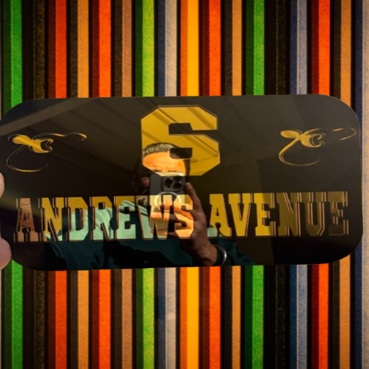 Personalised Acrylic House Name Plate – Custom Address Sign – Black, Gold, Silver & White – Housewarming Gift – Australia