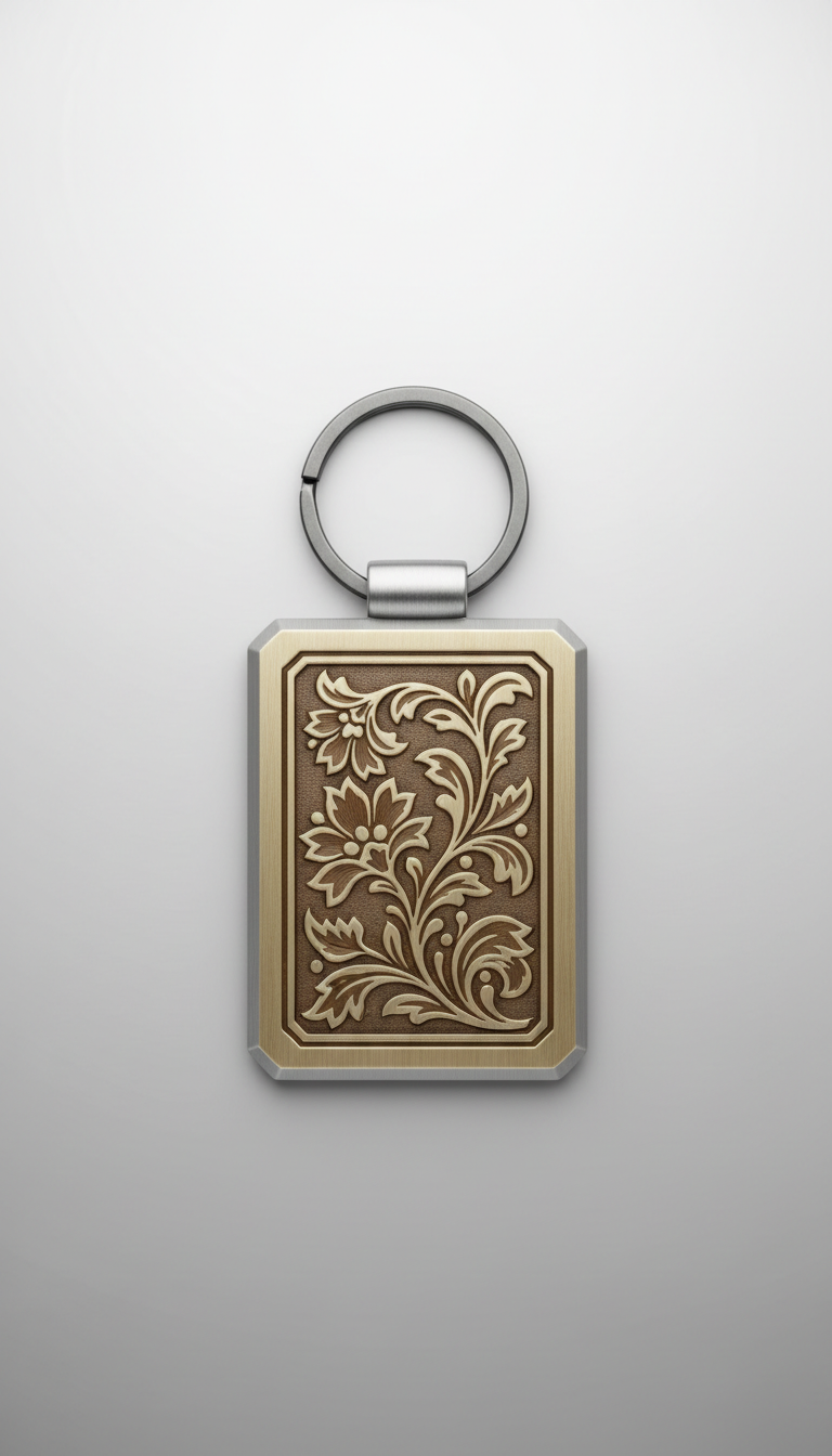 Engraved keychain with heartfelt inscription