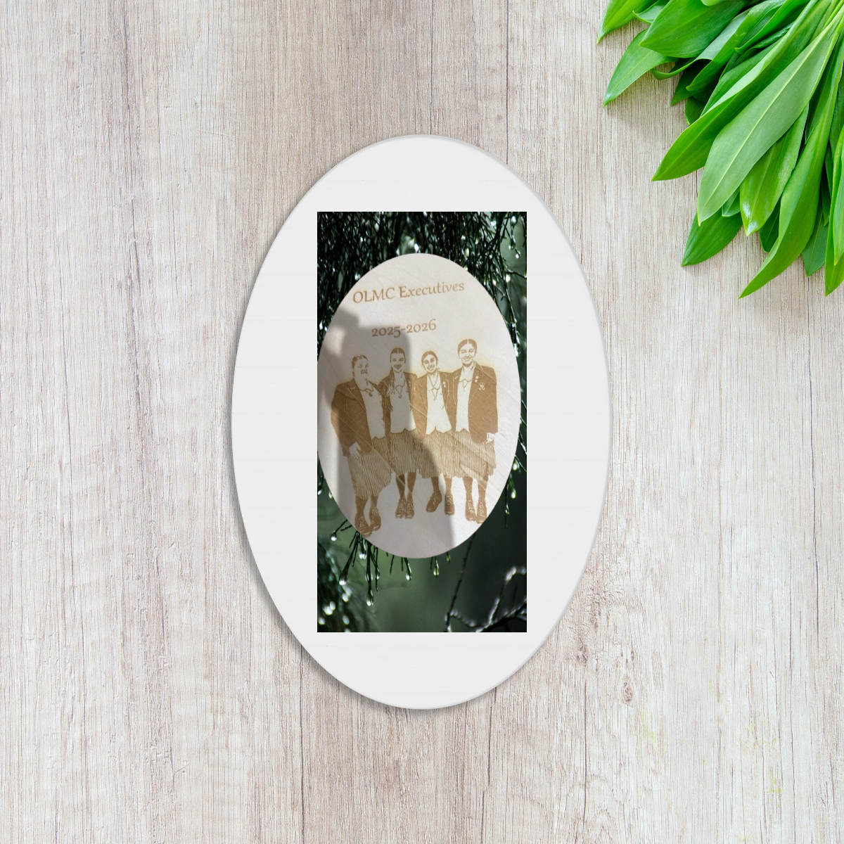 Personalised Round Wooden Sign 250mm – Custom Engraved Name or Design – Home Decor & Housewarming Gift – Australia