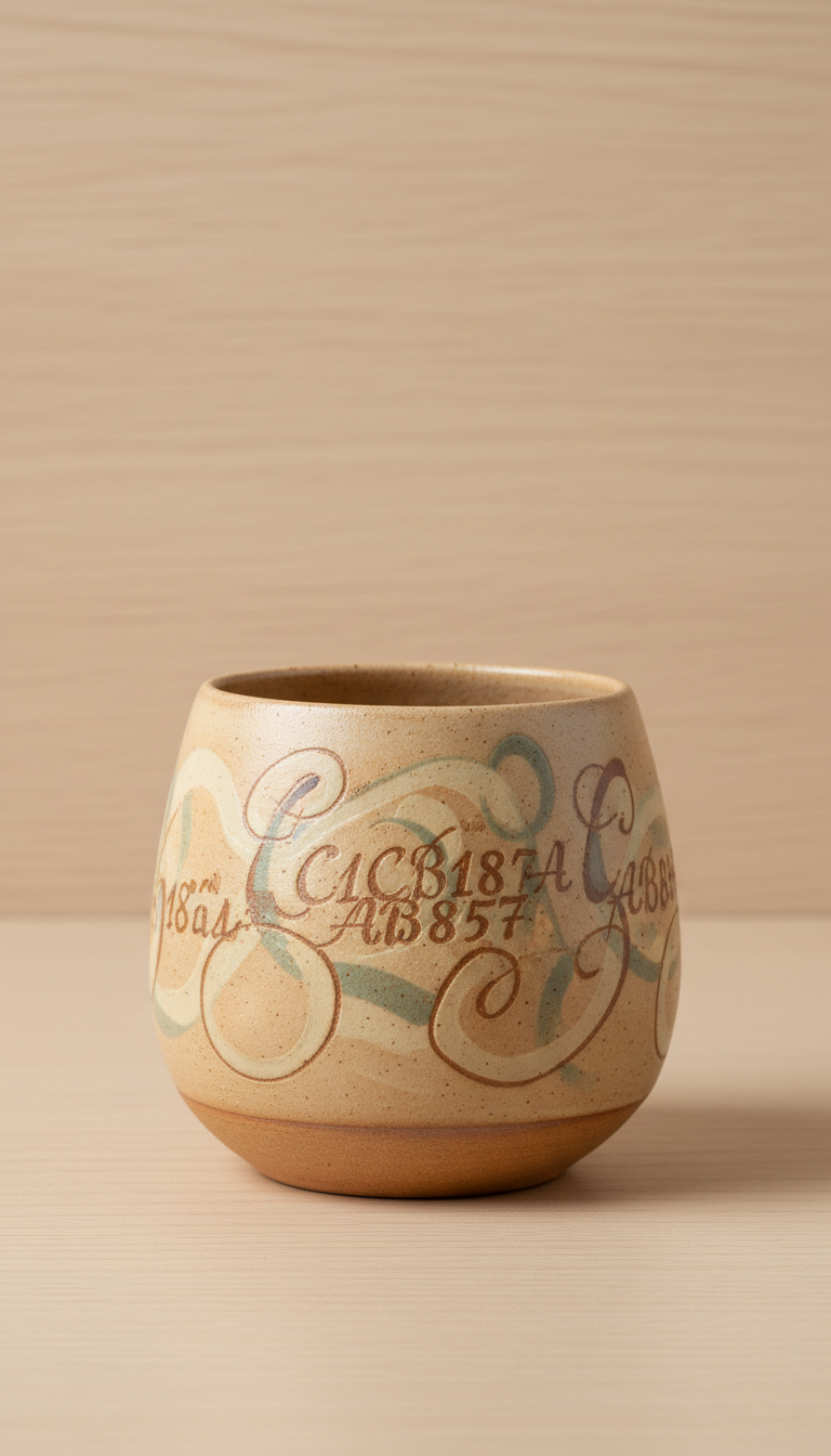 Custom Ceramic Mug with Handwritten Script