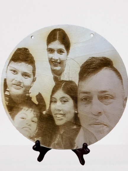 Personalised Laser Engraved Wooden Photo – Custom Memory Keepsake Gift – Australia