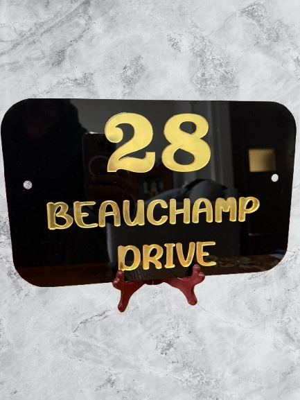 Personalised Acrylic House Name Plates