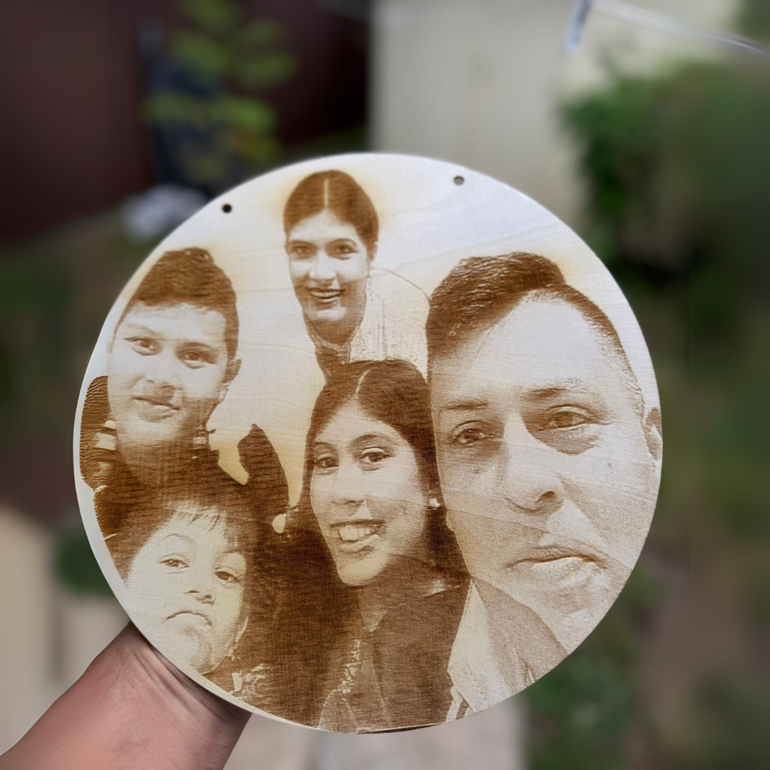 Personalised Laser Engraved Wooden Photo – Custom Memory Keepsake Gift – Australia