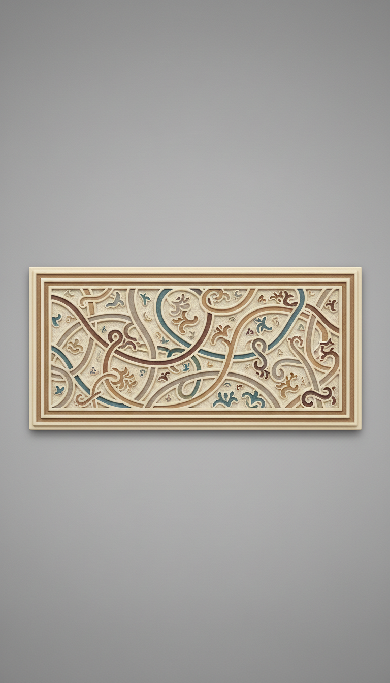 House name plate with engraved script