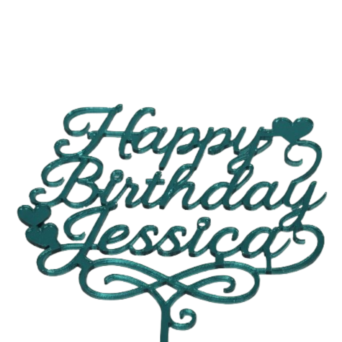 Personalised Acrylic Cake Topper – Custom Name & Date – Wedding, Birthday & Baby Shower – Gold, Silver & Rose Gold – Australia