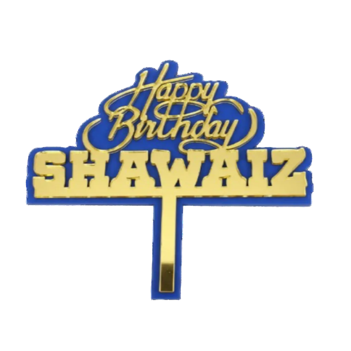 Personalised Two Layer Acrylic Cake Topper – Custom Name & Date – Dual Colour – Wedding & Birthday – Australia