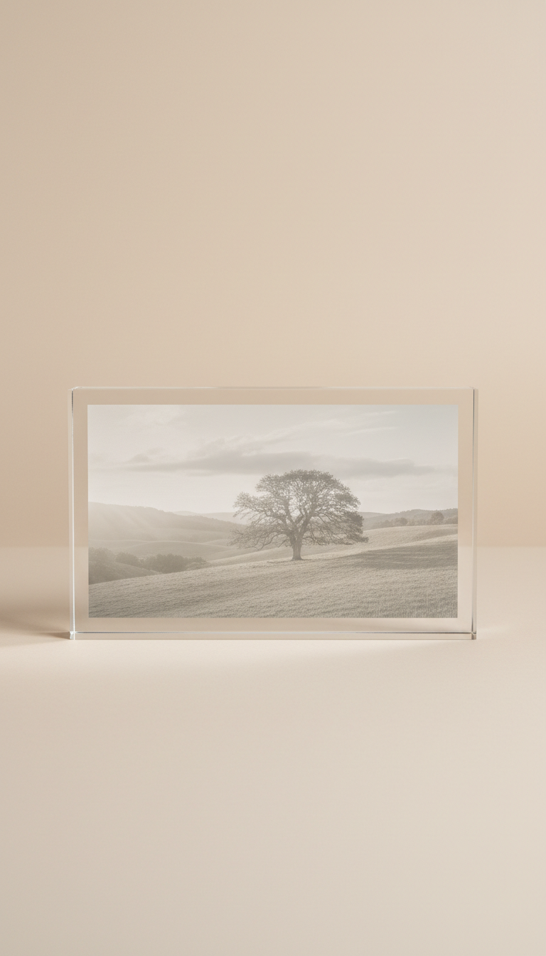 Engraved Photo Keepsake in Acrylic